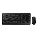 CHERRY Desktop STREAM Wireless Keyboard and Mouse Black UK English