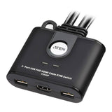 ATEN 2-Port USB FHD HDMI KVM Switch with Remote Port Selector