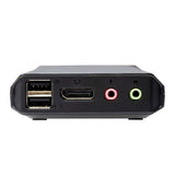 ATEN 2-Port USB-C DisplayPort Hybrid Cable KVM Switch
