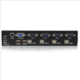 StarTech 4 Port VGA USB KVM Switch with Hub