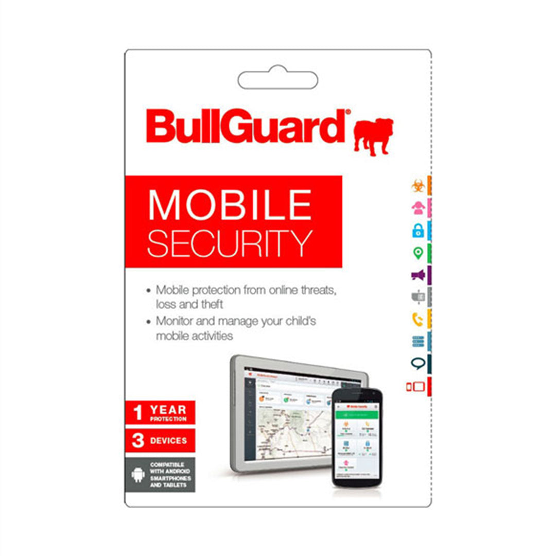 Bullguard Android Mobile Security App 3 Device - 1 Year Subscription
