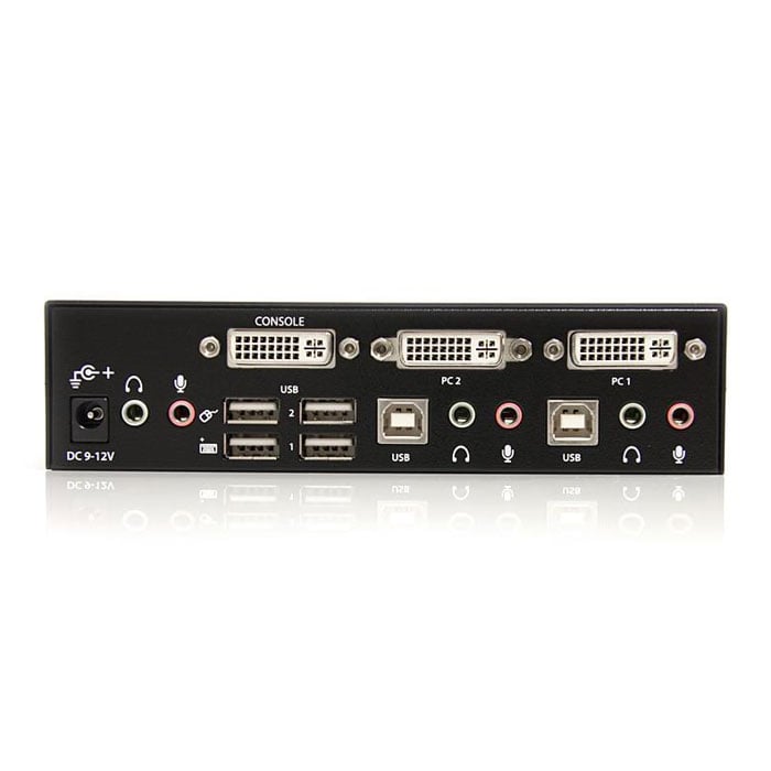 StarTech 2 Port DVI USB KVM Switch with Audio and USB 2.0 Hub