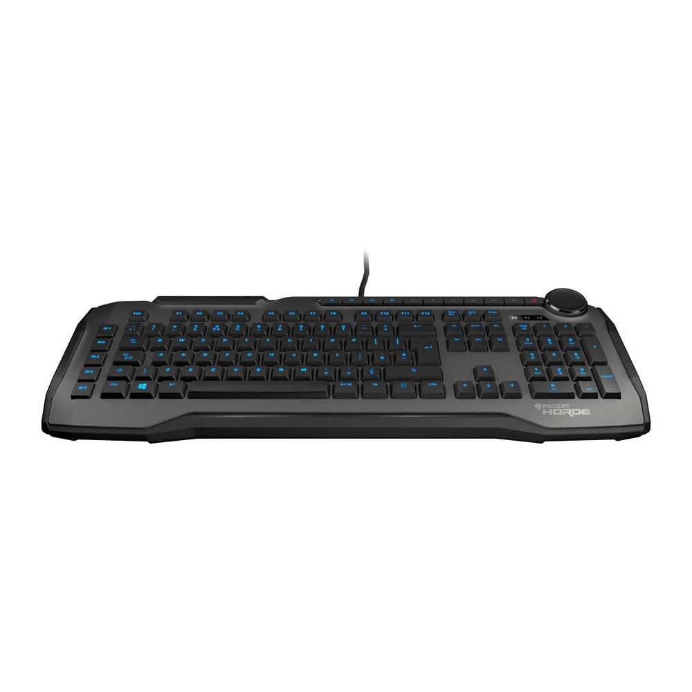 Roccat Horde 2.0 Membranical Fast Gaming Keyboard with Tuning Wheel, Backlit Blue LED