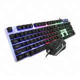 Xclio GK100 RGB Keyboard Backlit and 6 Button Mouse Gaming Combo Silver Black