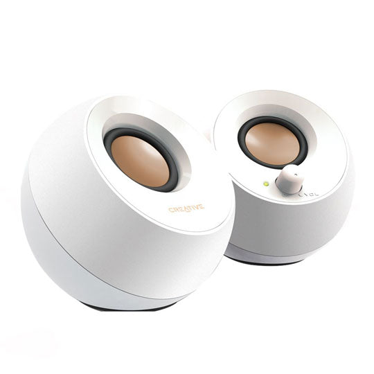Creative Pebble 2.0 Compact USB Speakers White