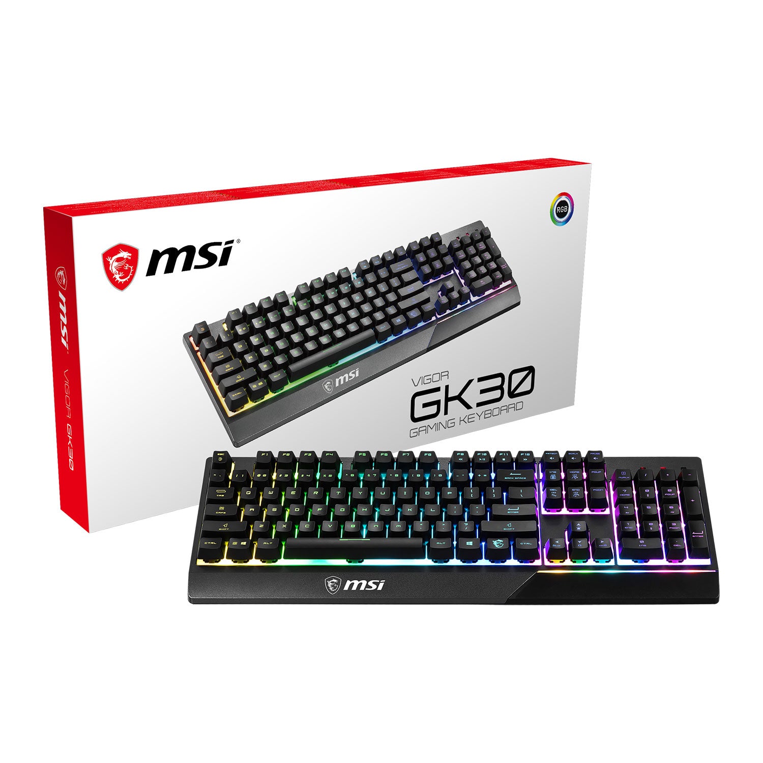MSI Vigor GK30 Mechanical-Like RGB Gaming Keyboard