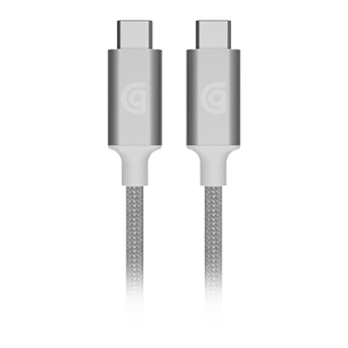 Griffin USB C to USB C Premium Braided Durable Charge/Sync Cable 2M Silver