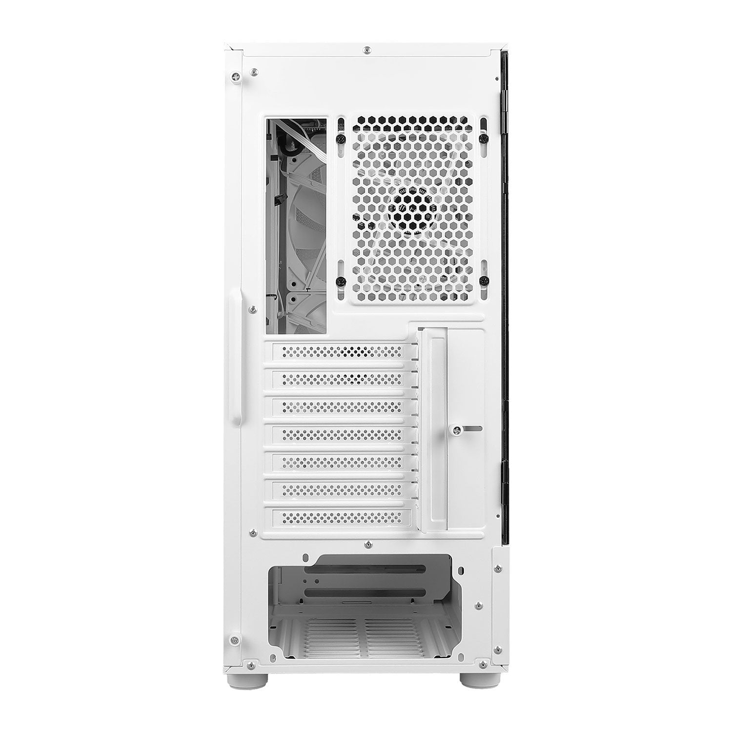 Antec White NX410 Mesh Mid Tower Tempered Glass PC Gaming Case