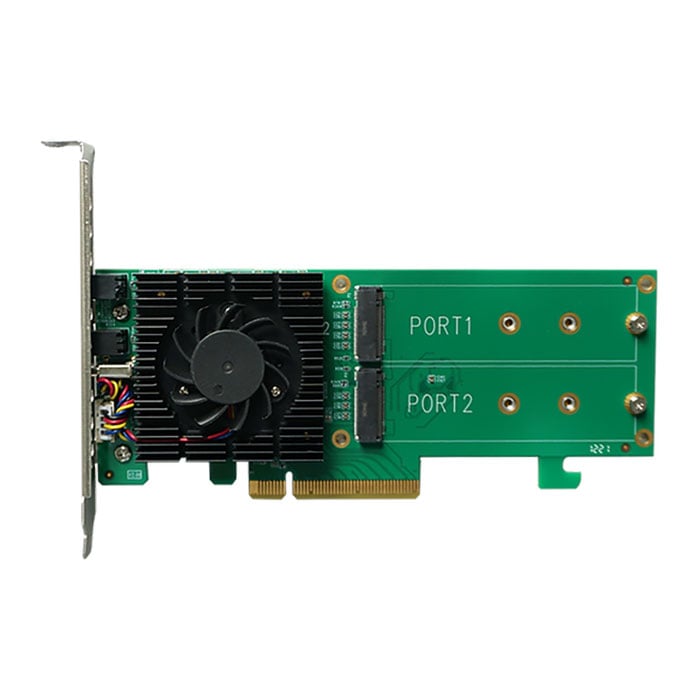 HighPoint SSD6202A PCIe 3.0 x8 2-Port M.2 NVMe Raid Controller