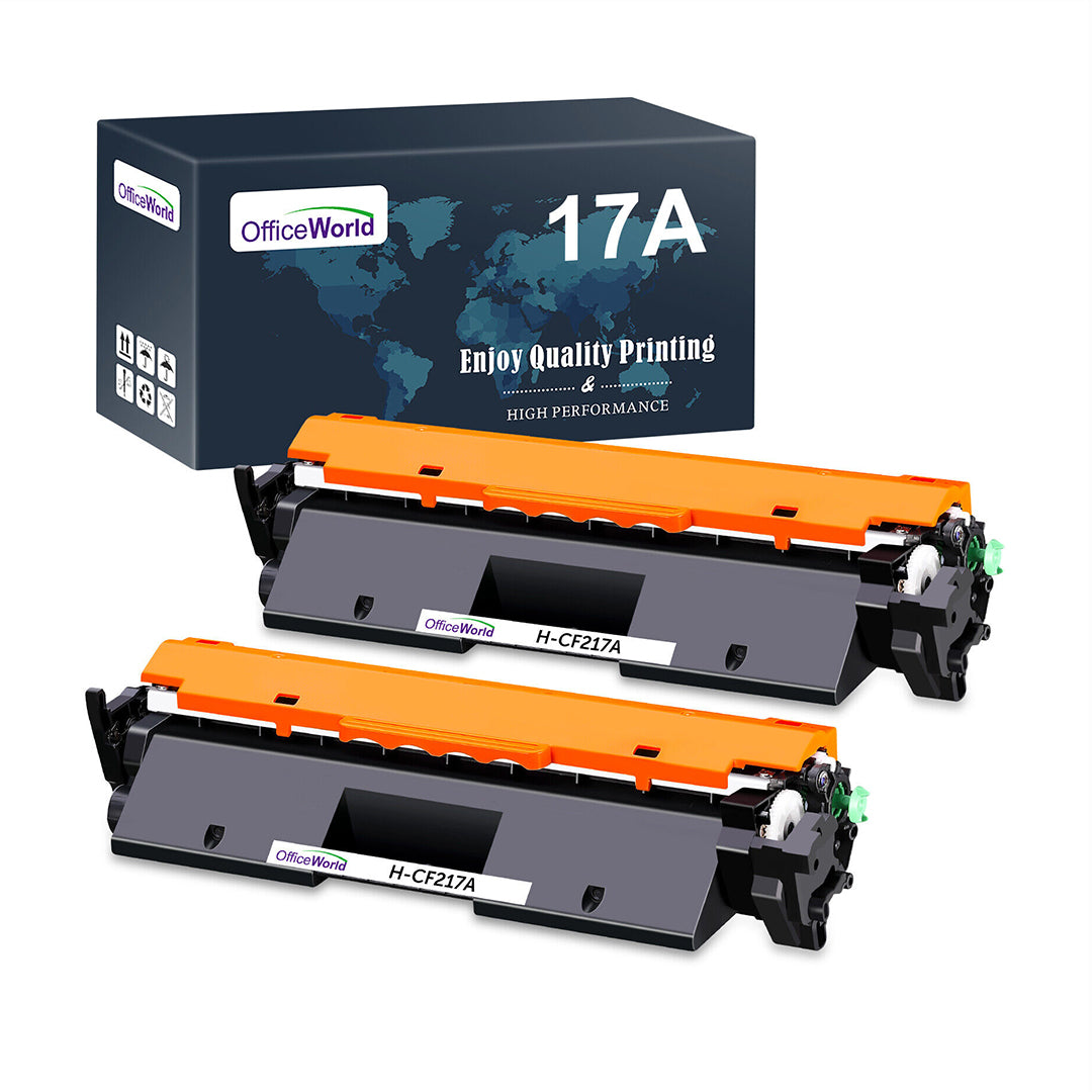 2 LOT CF217A 17A Toner Cartridges For HP LaserJet Pro M130nw Printer