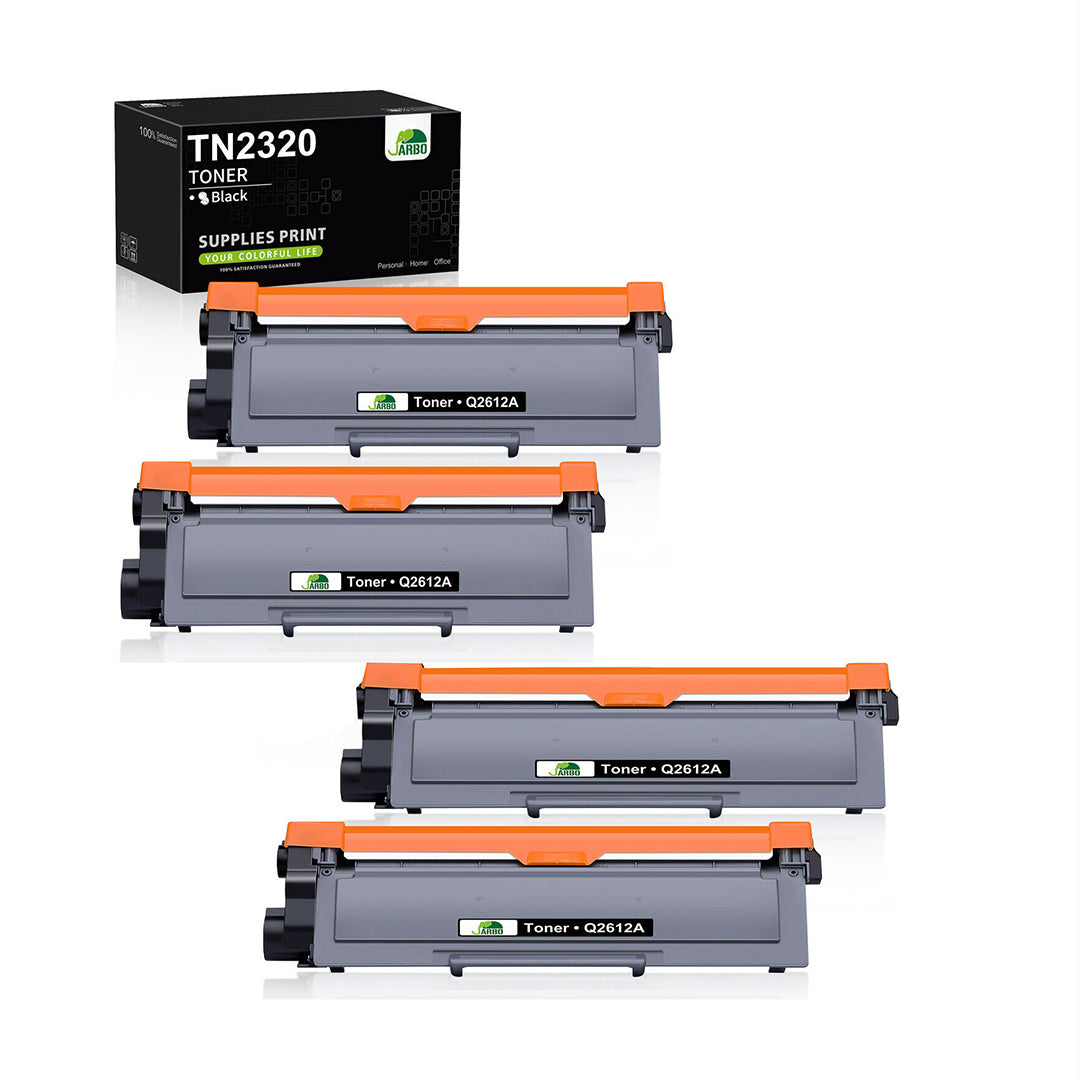 4X Black Toner Cartridge fits Brother TN2320 DCP-L2500D L2520DW L2540DN Printer