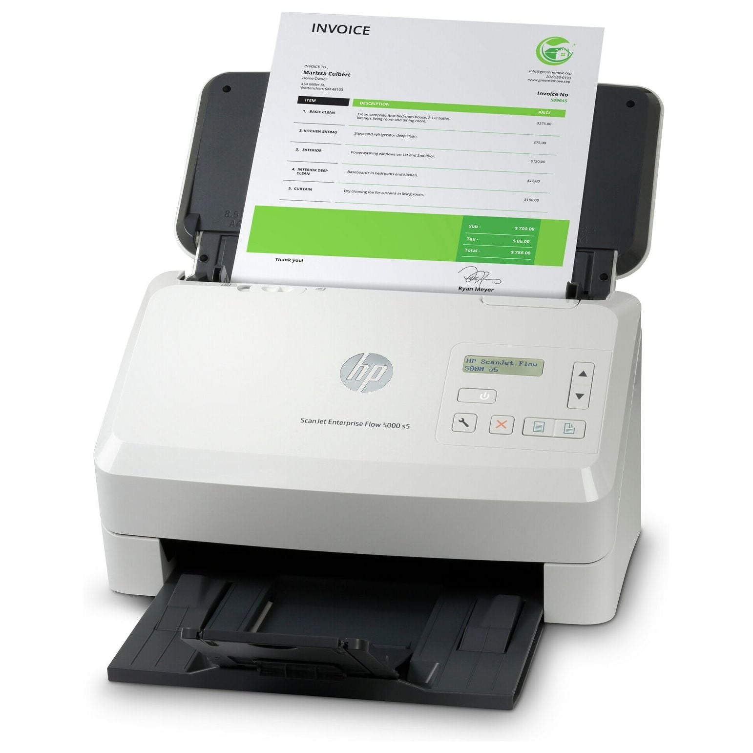 HP Scanjet Enterprise Flow 5000 s5 Sheet-fed scanner 600 x 600 DPI A4 White